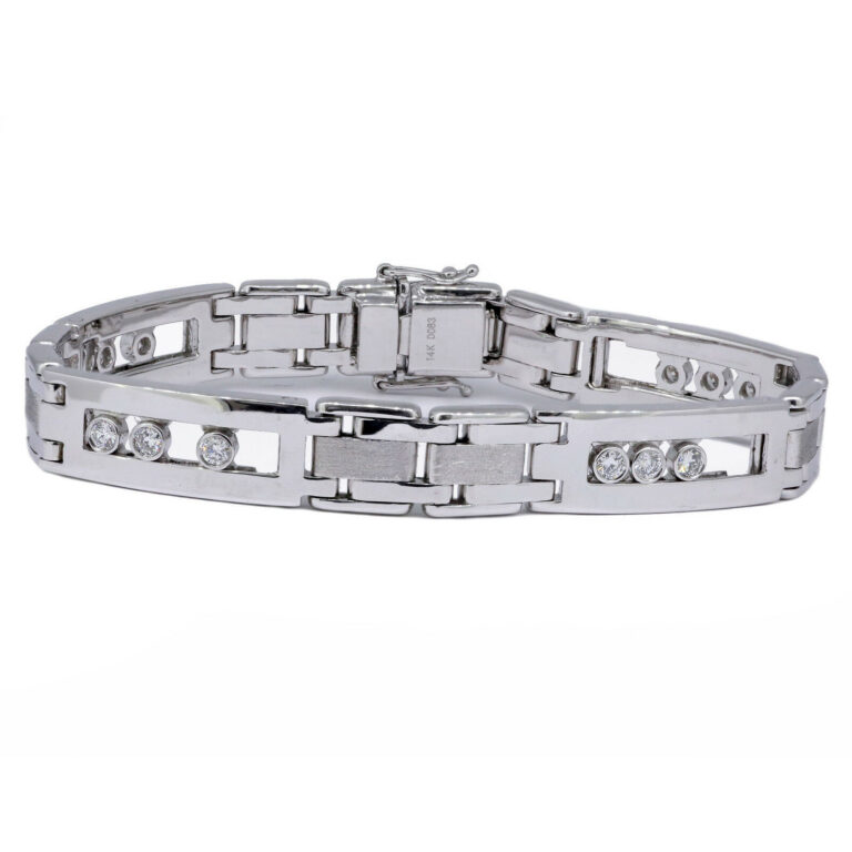 Mens-Round-Cut-Brilliant-Diamond-Bracelet-14k-White-Gold-222249292215