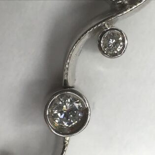 1.12 carat women's  Vs1 diamond bracelet 14k gold - Image 4