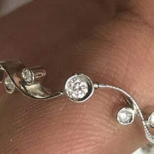1.12 carat women's  Vs1 diamond bracelet 14k gold - Image 8